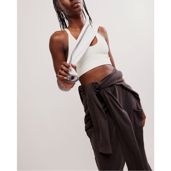 Free People FP Movement Hot Shot Long Sleeve Hooded V Neck Oversized Onesie - Picture 9 of 11